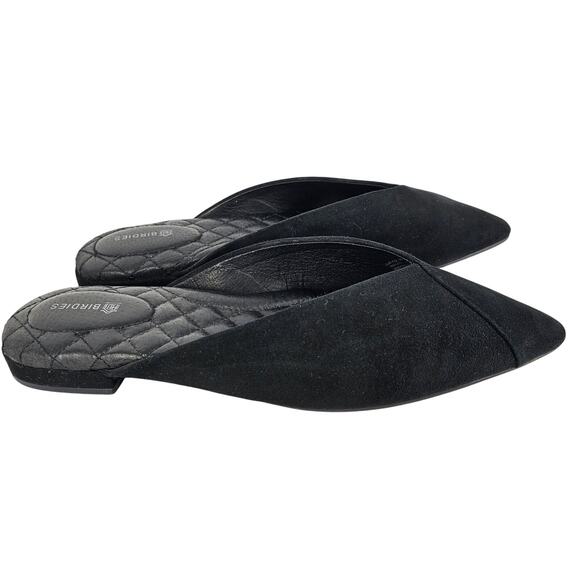 BIRDIES WOMEN'S BLACK SLIDE FLATS CUSHION INNER SOLE SIZE 7 - Picture 1 of 7